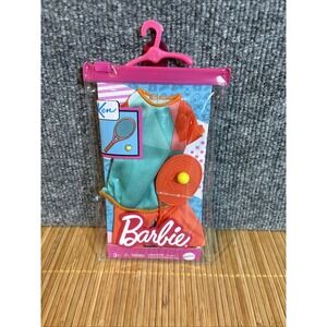 2021 Barbie KEN FASHION PACK Tennis/Pickle Ball Outfit & Racket NIP